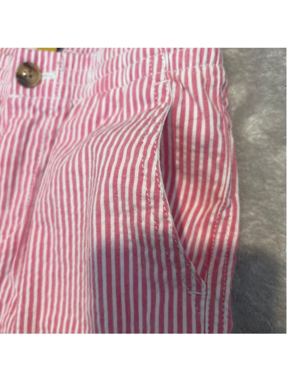 Boys Polo Ralph Lauren Striped Seersucker Shorts Size 4 Stretch Classic Pink - Picture 3 of 7